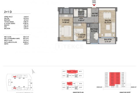 2+1 Apartment en Istanbul, Turkey No. 14208 9