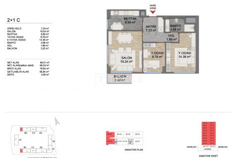 2+1 Apartment in Istanbul, Turkey No. 14208 10