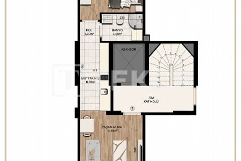 1+1 Appartement à Istanbul, Turkey No. 65224 3