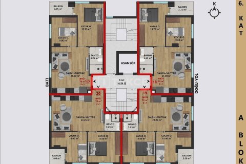 Пентхаус 4+1 в Анталья, Турция №27938 8