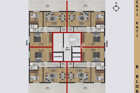 Пентхаус 4+1 в Анталья, Турция №27938 4