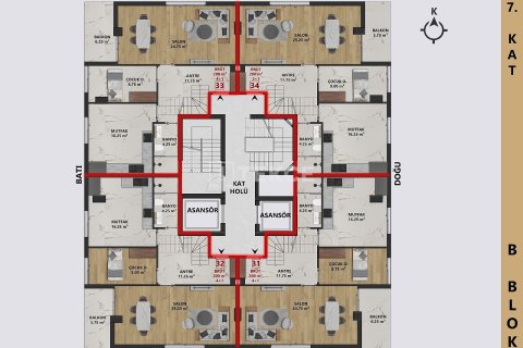 Пентхаус 4+1 в Анталья, Турция №27938 3