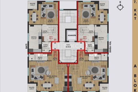 4+1 Penthouse à Antalya, Turkey No. 27938 15