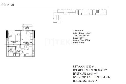 1+1 Apartment in Istanbul, Turkey No. 42343 4