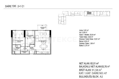 1+1 Apartment in Istanbul, Turkey No. 42343 16