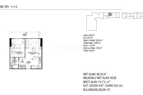 1+1 Apartment in Istanbul, Turkey No. 42343 13