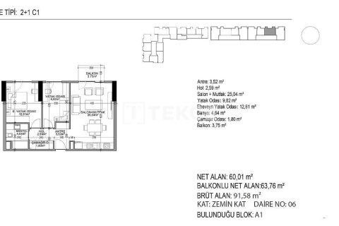 1+1 Apartment in Istanbul, Turkey No. 42343 3