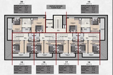 Пентхаус 2+1 в Аланья, Турция №92487 10