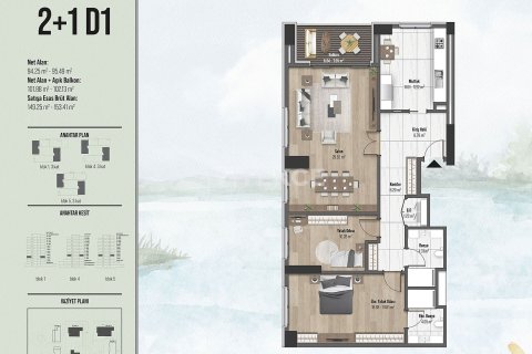 1+1 Appartement à Istanbul, Turkey No. 22125 11