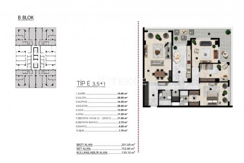 3+1 Apartment in Bursa, Turkey No. 70529 15