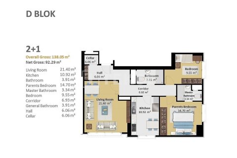 3+1 Appartement à Istanbul, Turkey No. 11783 11