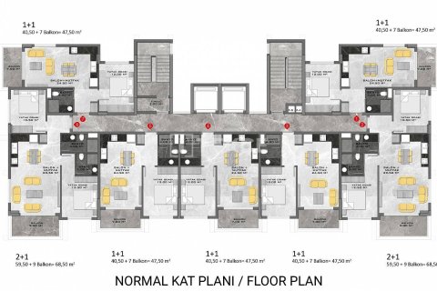 2+1 Penthouse à Alanya, Turkey No. 10967 15