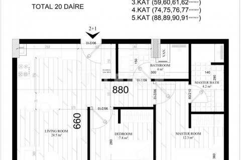 1+1 Appartement à Aksu, Turkey No. 10964 15