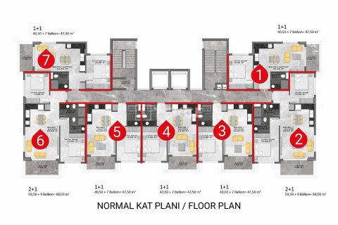 2+1 Appartement à Alanya, Turkey No. 10968 16