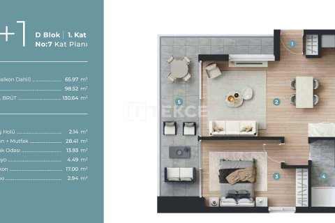 2+1 Apartment en Cesme, Turkey No. 17657 2