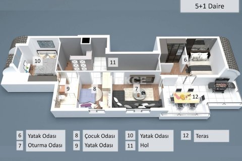 4+1 Penthouse en Antalya, Turkey No. 22174 16