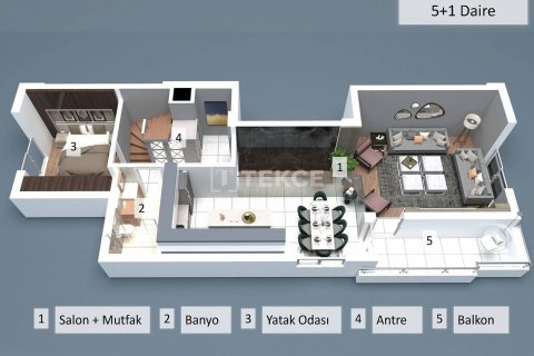 4+1 Penthouse in Antalya, Turkey No. 22174 14