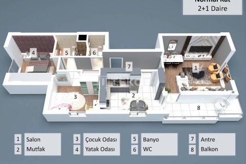 4+1 Penthouse in Antalya, Turkey No. 22174 12