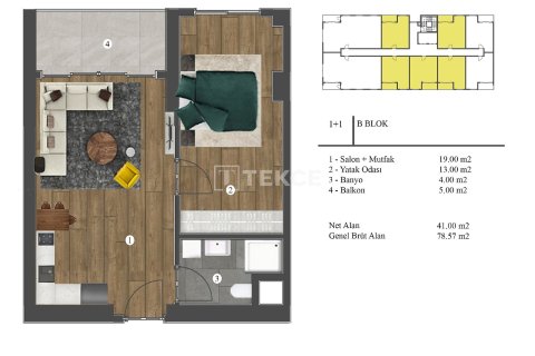 3+1 Apartment en Yalova, Turkey No. 61250 8