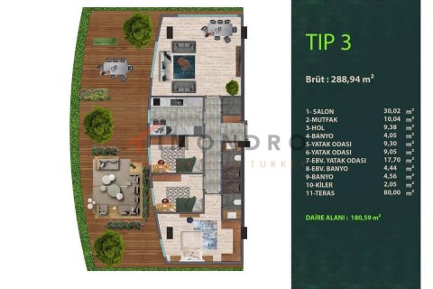 Apartamento tipo estudio Estudio en Kâğıthane, Turkey No. 17143 6