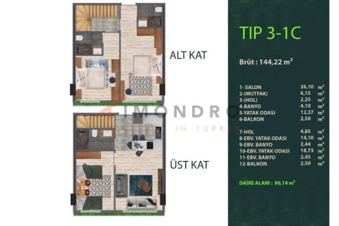 Studio Appartement à Kâğıthane, Turkey No. 17143 3