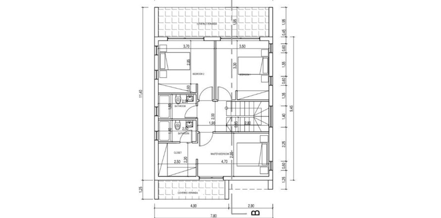 Дом с 3 спальнями в Героскипу, Кипр №37123