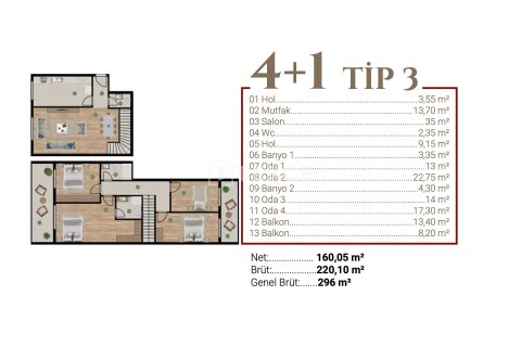 4+1 Appartement à Izmir, Turkey No. 17650 15