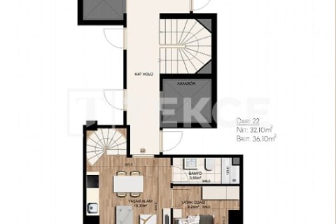 1+1 Apartment in Istanbul, Turkey No. 22166 2