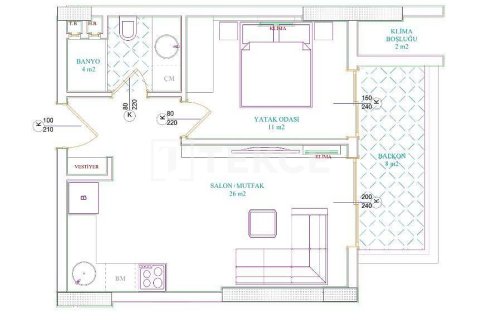 Пентхаус 4+1 в Аланья, Турция №11631 20