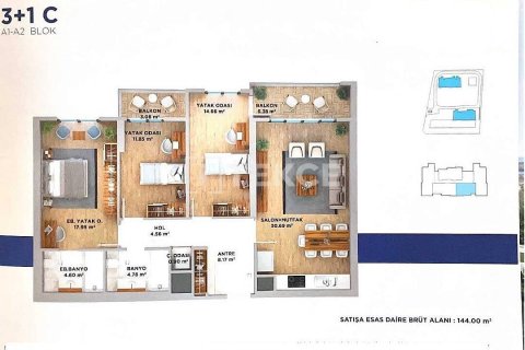 3+1 Apartment en Istanbul, Turkey No. 11254 3