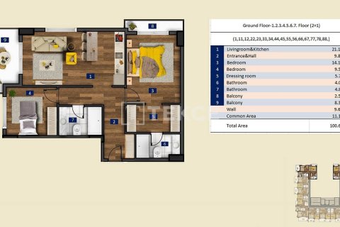 1+1 Apartment in Alanya, Turkey No. 11340 22