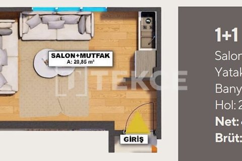Квартира 2+1 в Стамбул, Турция №92647 12