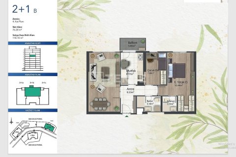 Квартира 2+1 в Стамбул, Турция №90953 24