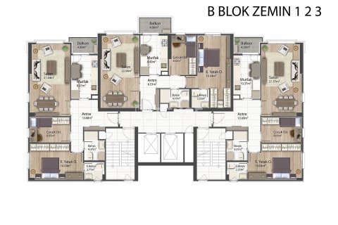 Квартира 2+1 в Стамбул, Турция №90953 22