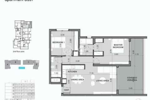 2 dormitorios Apartment en Limassol, Cyprus No. 43782 2