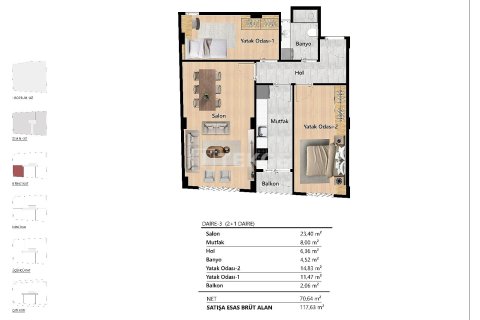 2+1 Apartment in Istanbul, Turkey No. 65275 7