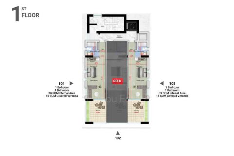 3 dormitorios Penthouse en Larnaca, Cyprus No. 43630 3