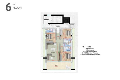 3 dormitorios Penthouse en Larnaca, Cyprus No. 43630 10