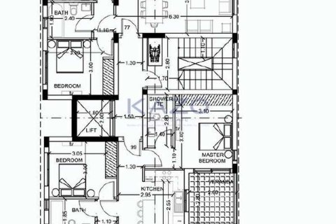 Квартира с 3 спальнями в Агиос Афанасиос, Кипр №63760 2