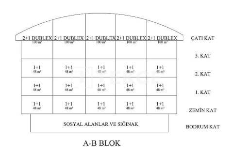 Квартира 2+1 в Аланья, Турция №14704 11