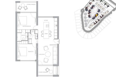 2 dormitorios Apartment en Tsada, Cyprus No. 74193 8