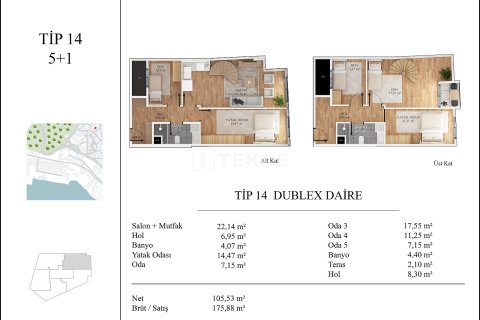 4+2 Penthouse en Istanbul, Turkey No. 16822 7