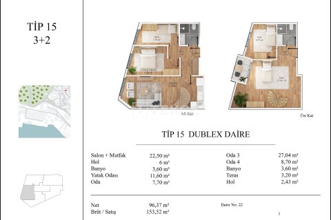 4+2 Penthouse in Istanbul, Turkey No. 16822 6