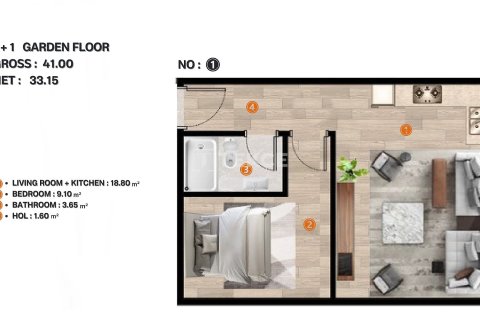 Квартира 4+1 в Стамбул, Турция №92401 10