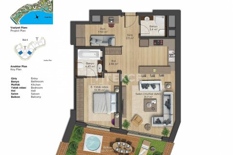 4+1 Apartment en Istanbul, Turkey No. 11154 14