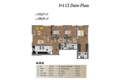 3+1 Apartment en Istanbul, Turkey No. 11180 2