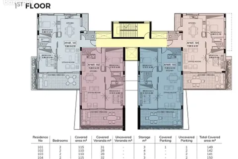 4 dormitorios Penthouse en Germasogeia, Cyprus No. 32829 6