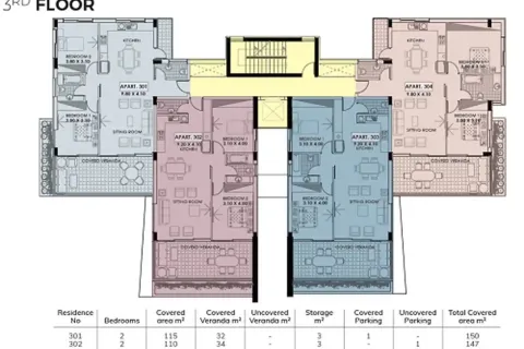 4 dormitorios Penthouse en Germasogeia, Cyprus No. 32829 8