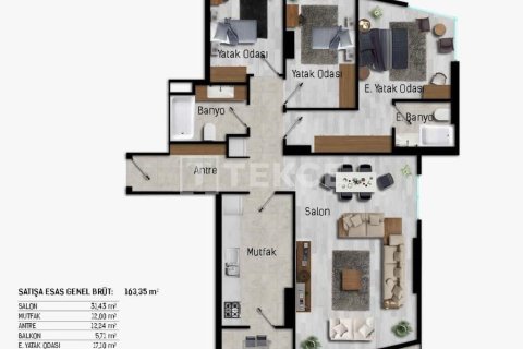 2+1 Apartment en Istanbul, Turkey No. 14448 4