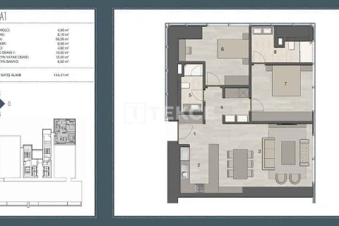 2+1 Apartment en Istanbul, Turkey No. 11173 13